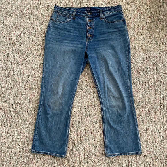 J. Crew Denim - J. Crew High Rise Crop Flare Jeans Size 31